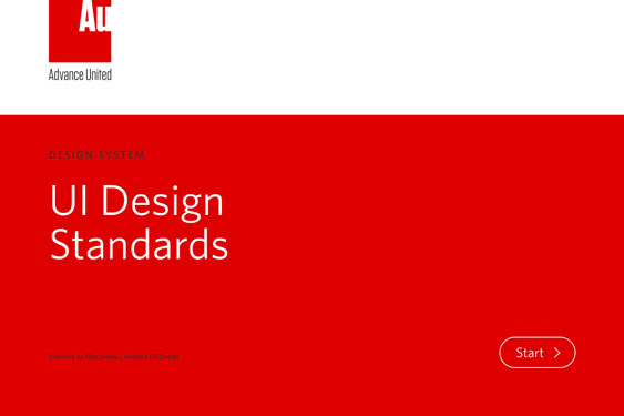 Advance United - UI styleguide designed by Filip Jansky
