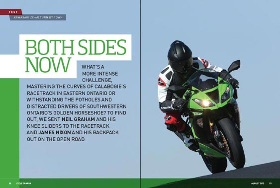 Cycle Canada magazine editorial - August 2013 issue design by Filip Jansky