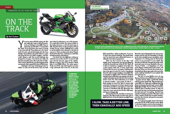 Cycle Canada magazine editorial - August 2013 issue design by Filip Jansky