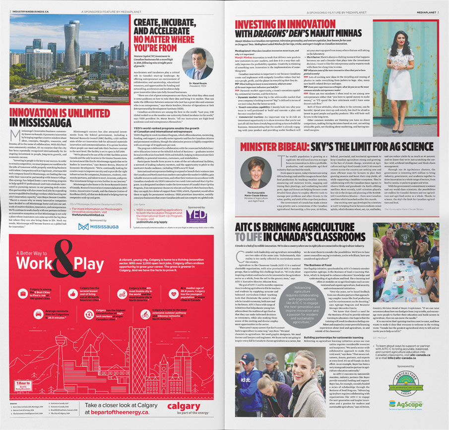 Canadian Innovation editorial campaign design by Filip Jansky