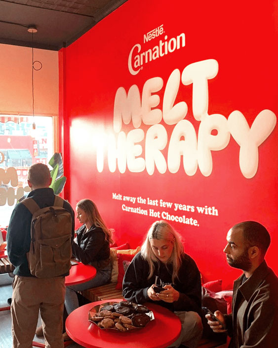 Nestle Carnation Melt Therapy - Brand activation event
