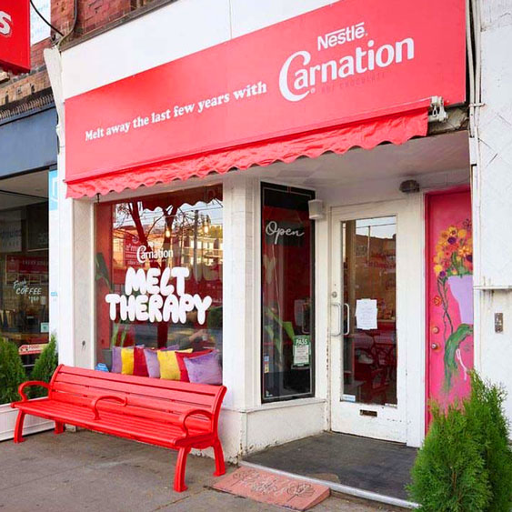 Nestle Carnation Melt Therapy - Exterior graphics by Filip Jansky