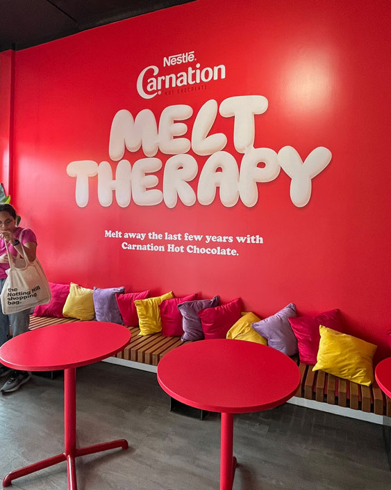 Nestle Carnation Melt Therapy -Interior graphics by Filip Jansky