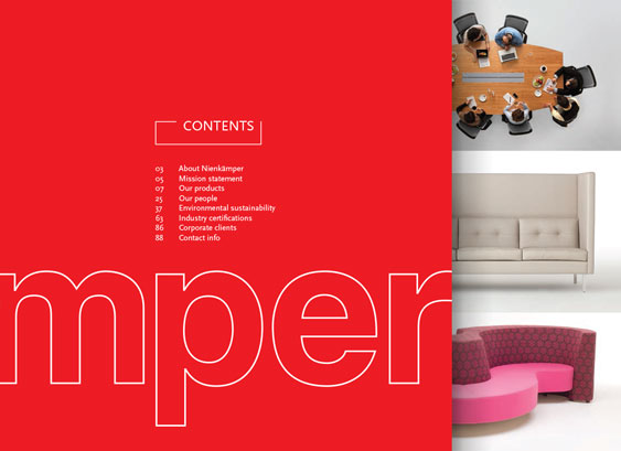 Nienkämper corporate brochure cover design by Filip Jansky