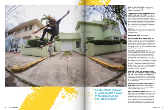 SBC Skateboard 18.1 magazine editorial design by Filip Jansky