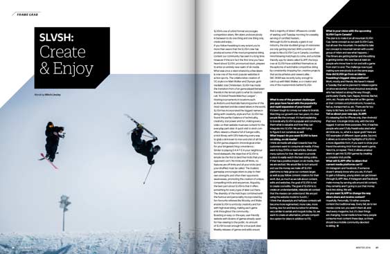 SBC Skier 15.1 magazine editorial design by Filip Jansky