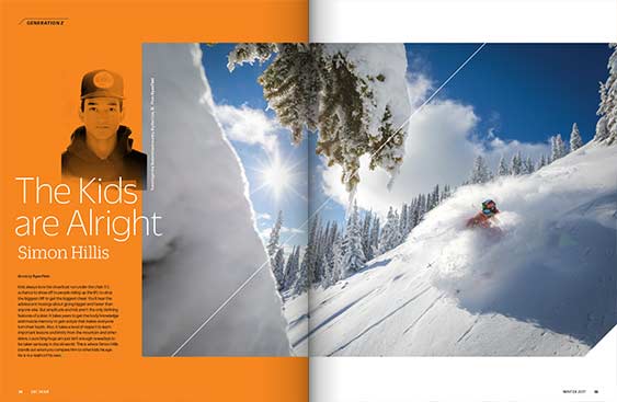 SBC Skier 16.1 magazine editorial design by Filip Jansky