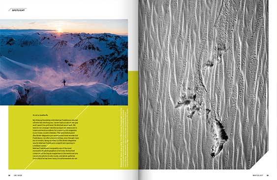 SBC Skier 16.1 magazine editorial design by Filip Jansky
