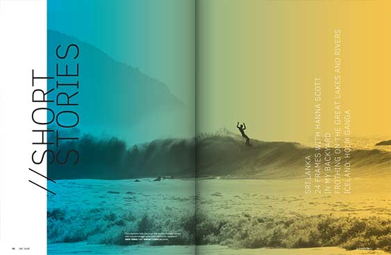 SBC Surf 11 magazine editorial design by Filip Jansky