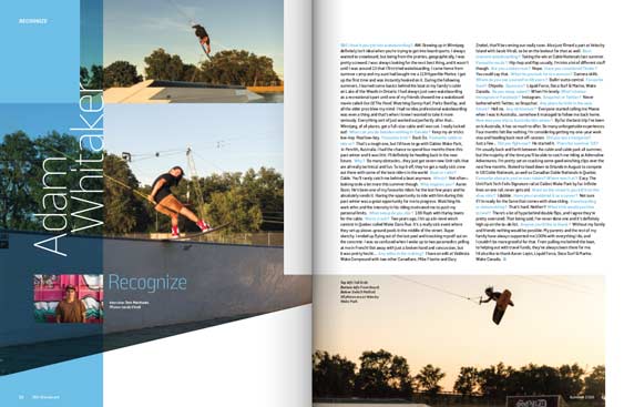 SBC Wakeboard 18 magazine editorial design by Filip Jansky