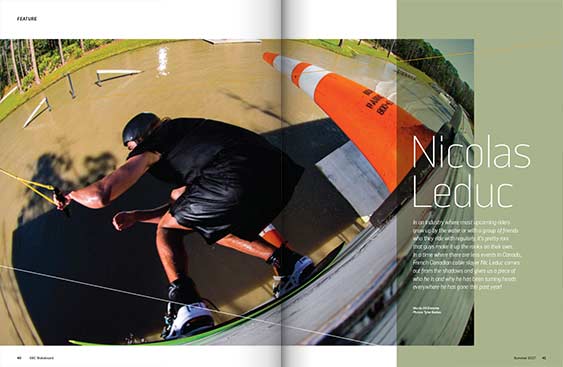 SBC Wakeboard 19 magazine editorial design by Filip Jansky